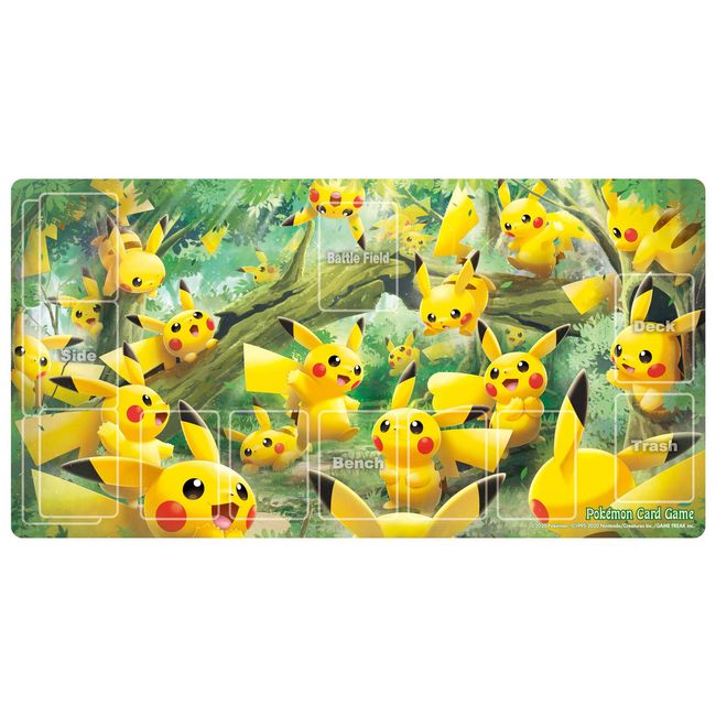 Pokemon Card Game Rubber Playmat Pikachu Forest