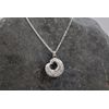 Large Wave Pendant, Sterling Silver, handmade in Cornwall