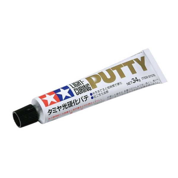 Tamiya 87076 Makeup Material Series No.76 Light Curing Putty, 1.2 oz (34 g), Model Material