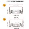 sourcingmap 6 Pcs T4 Fluorescent Tube Lamp Socket Lampholder Bracket Clip Silver Tone