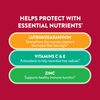 Ocuvite Vitamin & Mineral Supplement for Eye Health Adult Gummies, Contains Lutein & Zeaxanthin, Mixed fruit, 60 Count