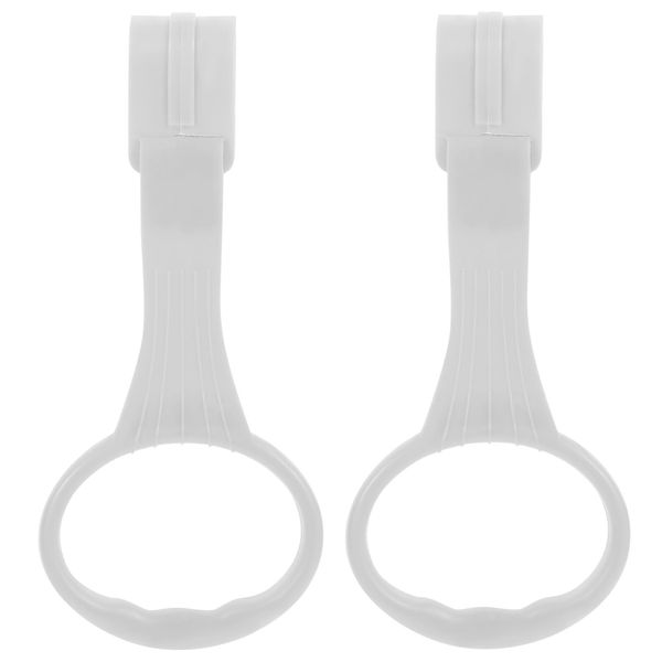 SAFIGLE 1 Pair Baby Playpen Pull up Rings-Baby Crib Pull up Rings Baby Walking Exercises Assistant Rings-Baby Bed Stand Up Rings Baby Cot Hanging Ring Grey