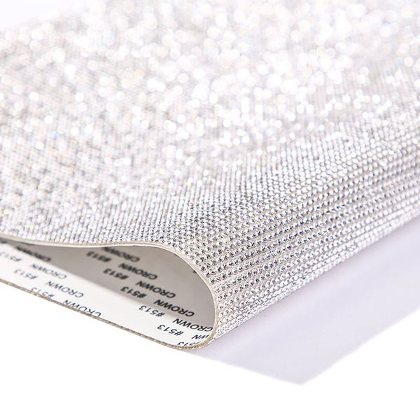 Glitzersteine Selbstklebende Kristall Aufkleber, Strasssteine Glitzer Kristall, Glitzer Runde Schmuckstein Selbstklebende, für Schuhe Kleidung Telefon Fall Auto Dekorationen(Weiß)