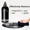 4-PC Vinyl Record Cleaning Kit, 17oz Cleaner Solution Microfiber Cloth Protector