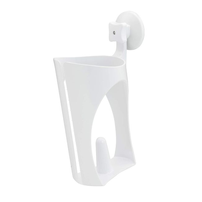 GAONA GA-PF026 Kitchen Paper Holder, Strong Suction Cup (with Auxiliary Plate, Easy Installation, White) Width 4.7 x Depth 6.5 x Height 11.7 inches (12 x 16.4 x 29.75 cm)