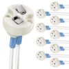 G4, GU5.3 Bi-Pin Ceramic Base Socket, MR16, MR11 Halogen Incandescent LED Bulb H
