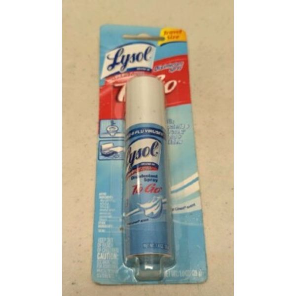 LYSOL TRAVEL SIZE To Go Spray Disinfectant - Size 1 oz - CRISP LINEN SCENT