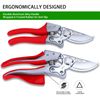 Kynup Secateurs & Pruning Scissors, Professional Garden Secateurs, Sharp SK-5 Steel Blade, Strong & Anti-rust Pruning Shears, Ergonomic Anti-slip Handle, Plant Gardening Tree Trimming Garden Tool(Red)