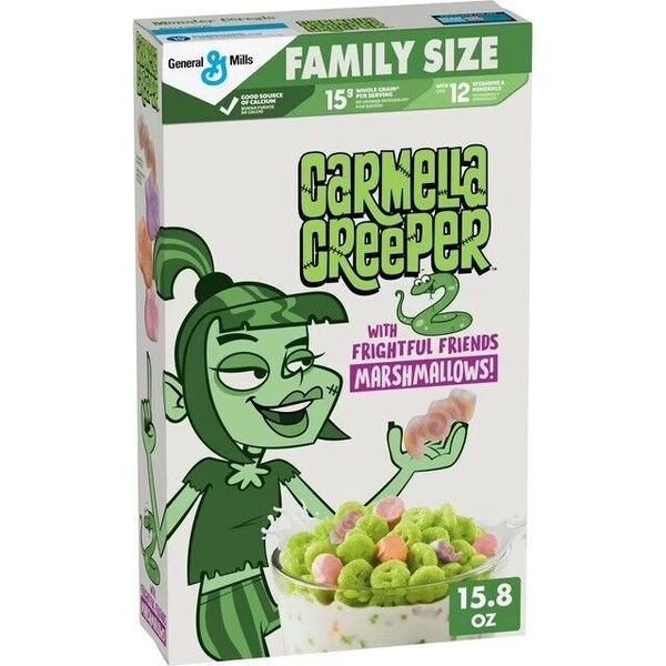 GM Carmella Creeper Zombie with Monster Marshmallows Breakfast Cereal 15.8 oz.