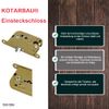 KOTARBAU 5907465905282 Mortice Lock, Brass, 72/45