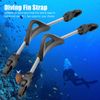 Kisbeibi Diving Fin Strap 1pair Rustproof Durable Quick Release Heel A-nti Slip Spring Snorkeling With Buckles(size:L)