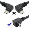 CY Cable Down Angled 90 Degree Micro USB 5Pin to USB 2.0 Type-A Data Charge Cable for Phone Tablet Camera (50cm)