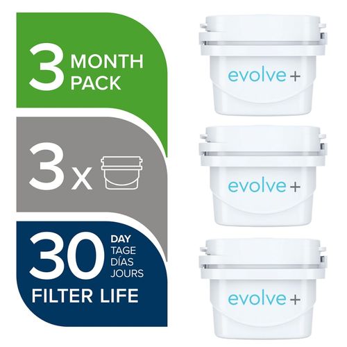 Aqua Optima EPS311 Evolve+ 30 Day Water Filter Cartridge, White, 3 Pack (3 Months Supply) - Old Version