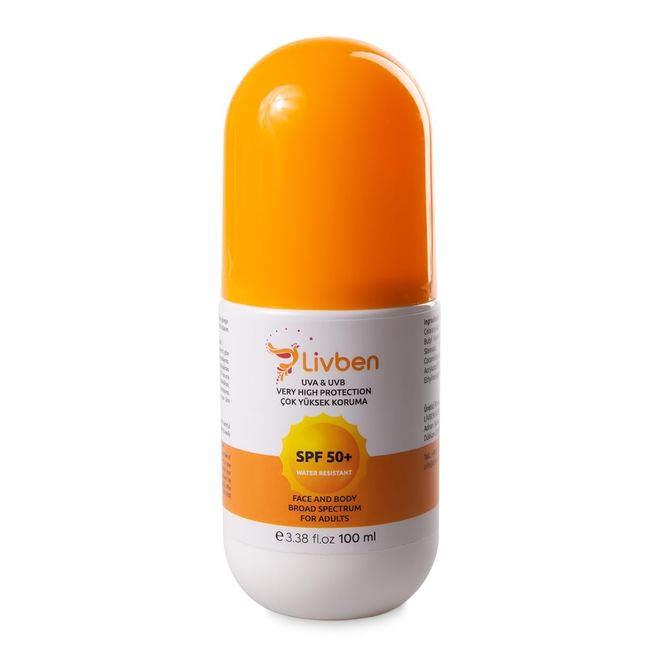 Livben SPF 50+ Çok Yüksek Korumalı, Leke Karşıtı, Uva/Uvb Yüz ve Vücut Koruyucu Güneş Kremi