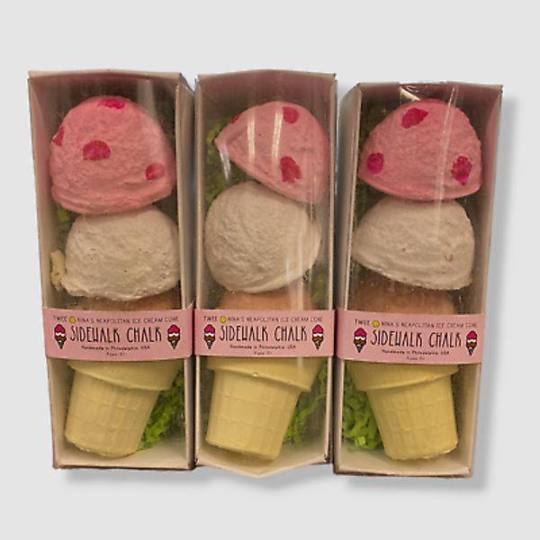 $72 TWEE Kid's Neapolitan Ice Cream Sidewalk Chalk Set of 3