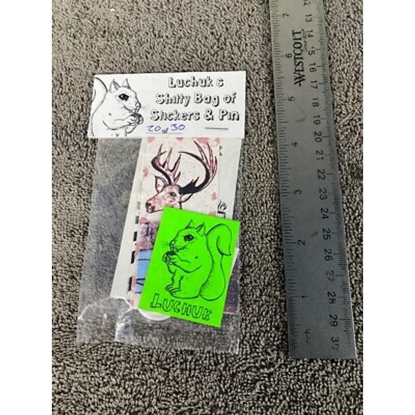 VTG Luchuks Graffiti Street Art Sticker Pack Slaps Button Hand Numbered LE 20/30