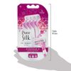 Pure Silk Contour 3 Premium Disposable Razor, 4 Count