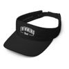 Swimming Dad Hat, Embroidered Visor, Swimming Hat Black
