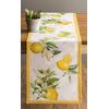 Maison d' Hermine Table Runner 100% Cotton Decorative Washable Tablerunner Easter Tablerunners for Dining, Home, Wedding, Banquet, Buffet, Limoncello - Spring/Summer (37cm x 180cm)