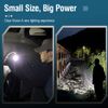 Rechargeable LED COB Lamp Mini Keychain Flashlight Pocket EDC Torch Light Work