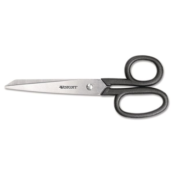 Westcott 19017 Kleencut Shears, Left/Right Hand, 7-Inch Long, Black