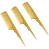 Amaslin 3 Pack Mouse Tail Style Brush, Heat Resistant Anti-Static, Back Combing, Root Combing, Volumizer, Night Styling