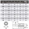 Astro-P AP 1/4DR Hex Bit Socket Set, Set of 9 Pieces