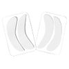 Libeauty Silicone Eye Pads Reusable for Lash Lift Tint Eyelash Extension Shields Soft Silicone Eye Patches for Salon and Home DIY (2 Pairs | White)