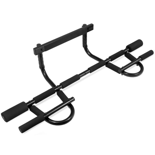 ProsourceFit Fit Multi-Grip Chin-Up/Pull-Up Bar, Heavy Duty Doorway Trainer for Home Gym