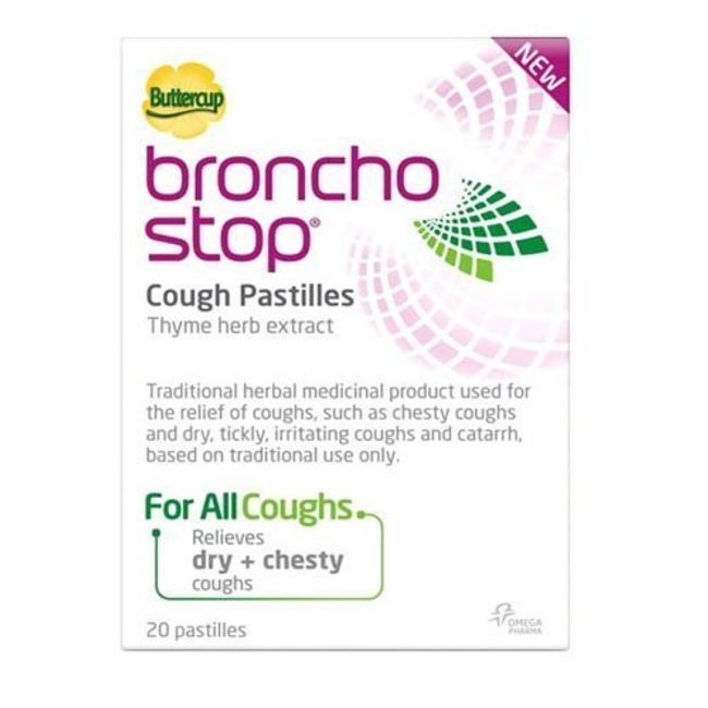 Bronchostop Buttercup Pastilles - Pack of 40 by Omega Pharma