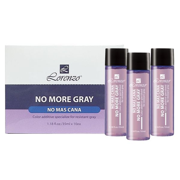 Lorenzo No More Gray 10 X 35ml Color Additive Specialize for Resistant Gray
