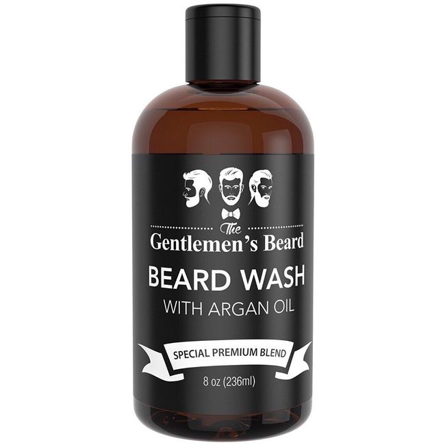 Beard Wash with Argan Oil - Beard Shampoo Softener for Men - Essential Oils NEW