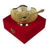 Gold & Silver Plated Brass Bowl 5" Diameter IND
