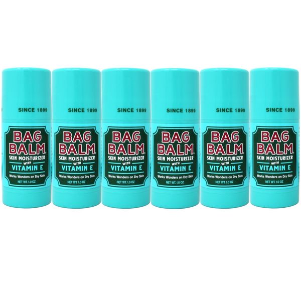 Bag Balm Skin Moisturizing Stick with Vitamin E, 1 oz - 6 Pack
