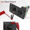 Outboard Single Engine Key Switch Assembly Panel Fits For Yamaha 704-82570-12-00