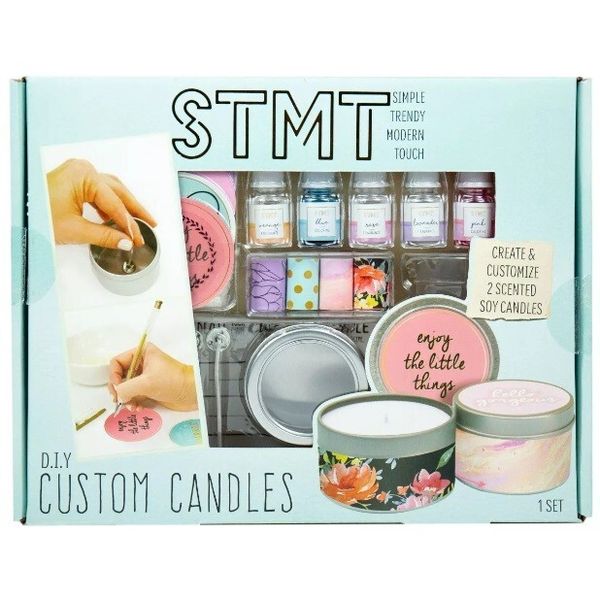 STMT Custom Candles Making D.I.Y. Kit Create Customize Soy Tin Wick Fragrance
