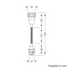 ledscom.de Pack of 10 E27 Gooseneck Extension to GU10 Black