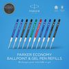 Parker Ballpoint Pen Refill | Medium Tip | Red QUINKflow Ink | 2 Count