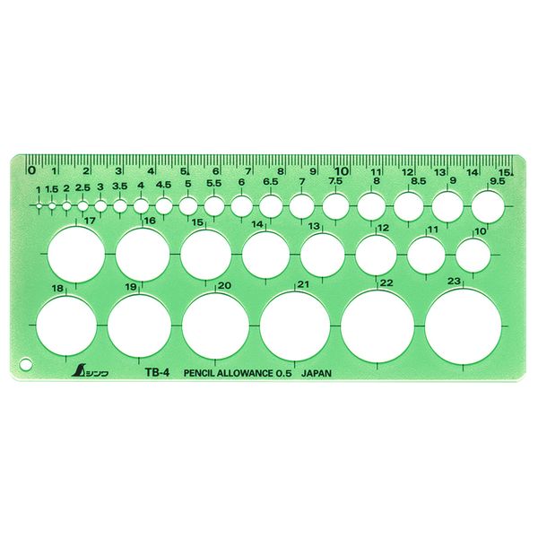 sinwa測定 Template Circle Ruler Small 66005
