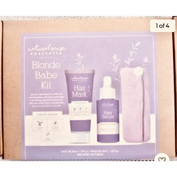 Natural sense Australia Blonde Babe Kit Hair Mask / Hair Serum / Hair Turban