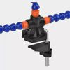 Flexible Helping Hands Tool 3 Adjustable Arms with Alligator Clips & Clamp Base Third Hand Station for Electronics, Hobby & DIY Projects