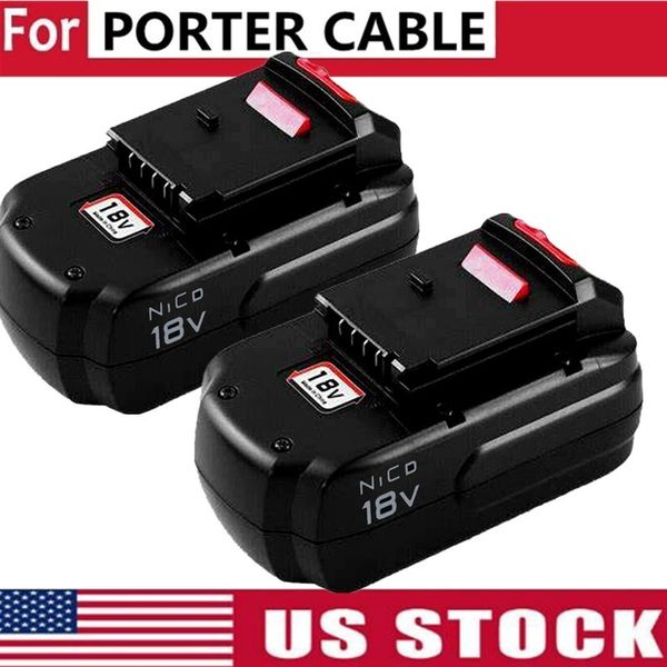 2Pack For Porter Cable PC18B 18V NiCd Battery 4.5Ah PCC489N PC18BLEX Tool Power
