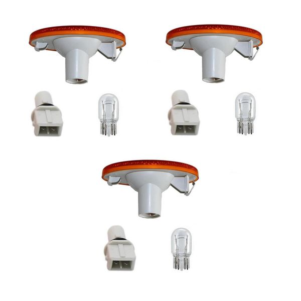 3x For VAUXHALL Movano 3 Side panel marker lens + socket + bulb 261B00001R