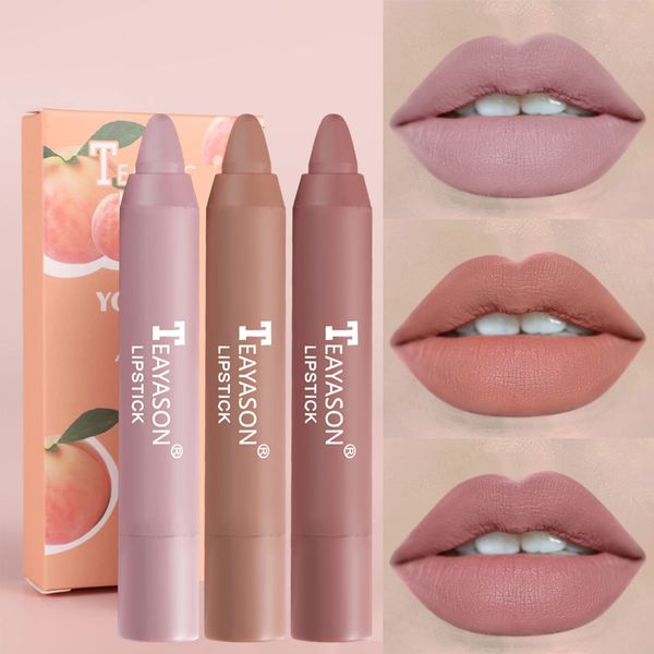 3 pcs Lip Liner and Lipstick Makeup Set (01)