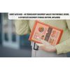 CHPL A5 Plastic Wallets with Stud Button [ 100 Pcs ] Translucent Popper Wallets for Document Storage, Filing & Organisation, Folders for Office and School [ Orange ]