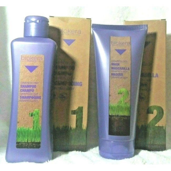 Salerm Biokera Grapeolgy Shampoo 300ml/11oz. + Mask 200ml/6.9 oz. -SET