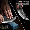Serbian Meat Cleaver Knife Forged Kitchen Knife Sharp Boning Knife Full Tang