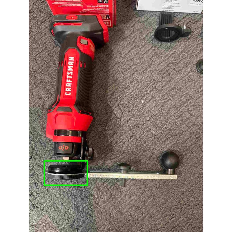 Adapter - craftsman v20 Drywall cut out tool - rotozip circle cutting ...