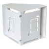 electrosmart White Single Gang Pattress Electrical Back Box 45 Degree Angled Surface Mount for Work Bench etc