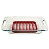 Norpro, Red Rectangle Silicone Roasting Rack, 1 EA